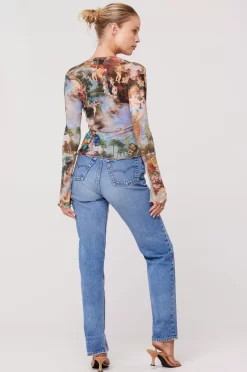 Outlet Aliyah Mesh Top In Shakespeare Women Tops