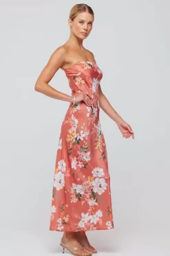Sale Anna Slip In Terracotta Floral Women Dresses