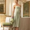 Shop Berri Slip In Sage Women Dresses