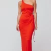 Outlet Caley Dress In Red Women Dresses