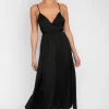 Fashion Hannah Midi In Black Women Dresses