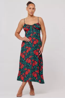 Sale Kaitlyn Midi In Mistletoe Women Dresses