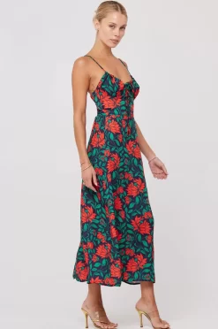 Sale Kaitlyn Midi In Mistletoe Women Dresses