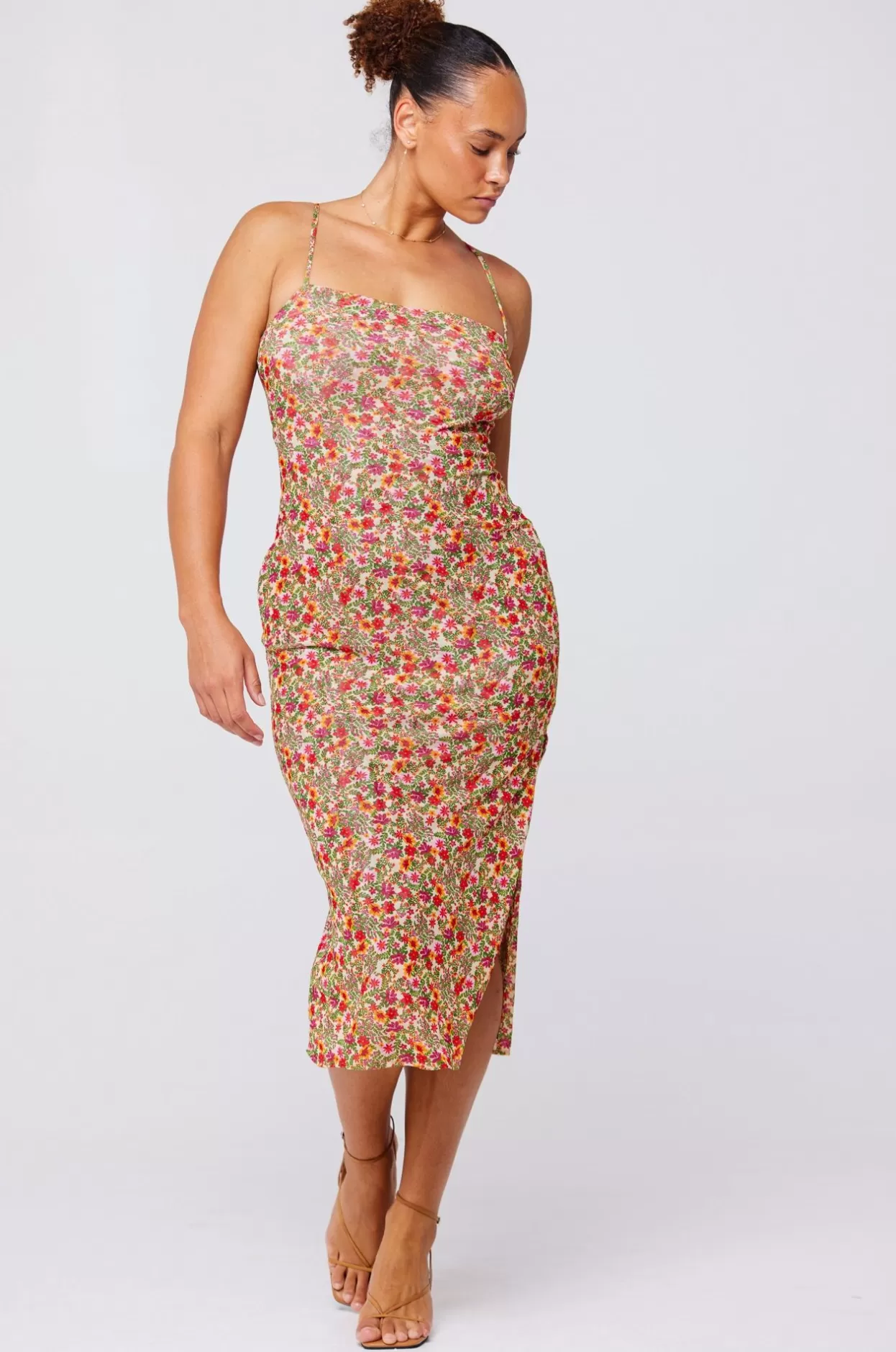 kiele_mesh_dress_in_fleetwood_0.webp Shop Kiele Mesh Dress In Fleetwood Women Dresses