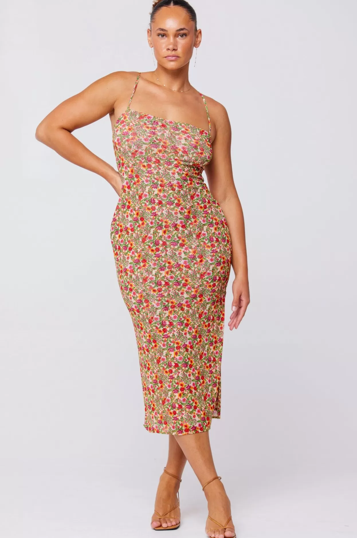 kiele_mesh_dress_in_fleetwood_2.webp Shop Kiele Mesh Dress In Fleetwood Women Dresses