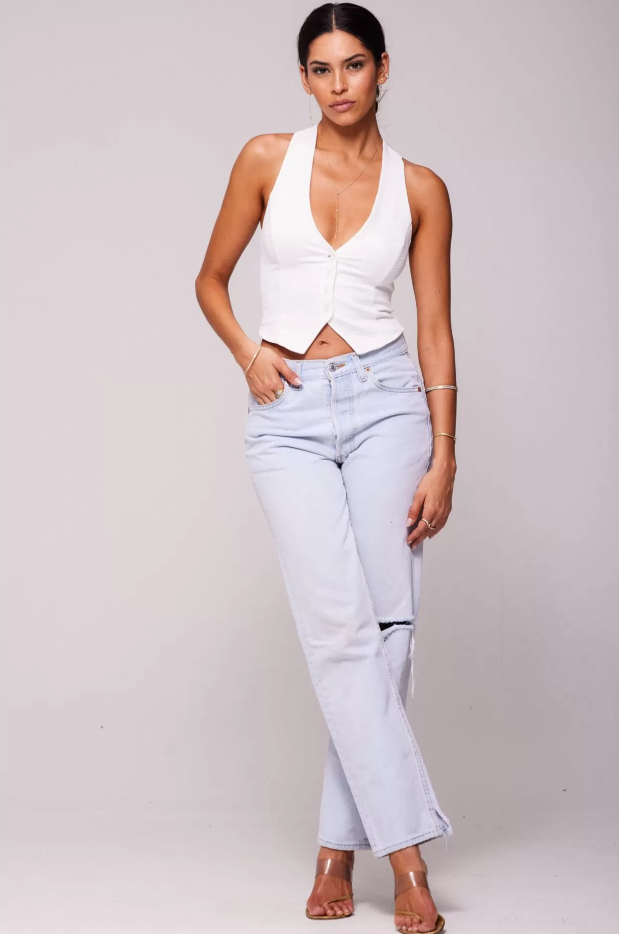 noah_vest_in_white_4.webp Cheap Noah Vest In White Women Tops