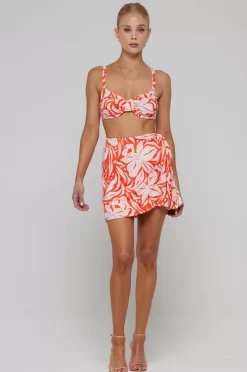 Outlet Pepper Bra Top In Clementine Women Tops