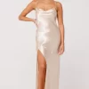 Discount River Slip In Champagne Women Dresses