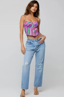 Online Sienna Corset In Candy Women Tops
