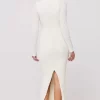 Store Simone Dress In Ivory Women Dresses