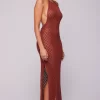 Outlet Sky Halter In Brick Women Dresses