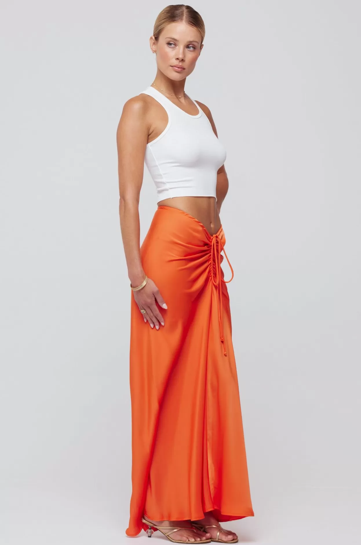 ziggy_skirt_in_papaya_4.webp Discount Ziggy Skirt In Papaya Women Bottoms